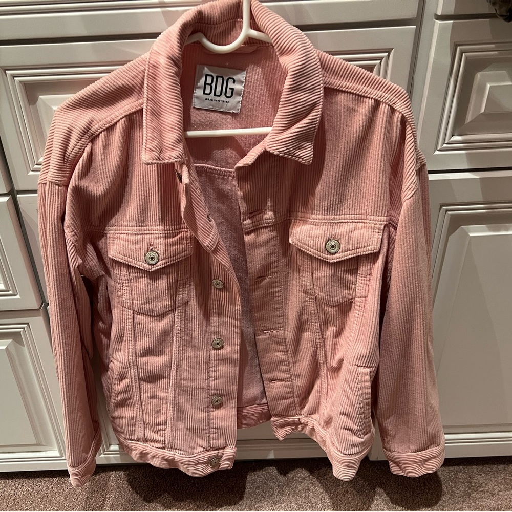 Pink BDG Urban Outfitters Corduroy Jacket
